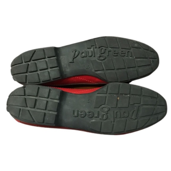 Paul Green Austrian Made Women’s Red Flats US Sz 8.5 Shoes - Picture 6 of 7